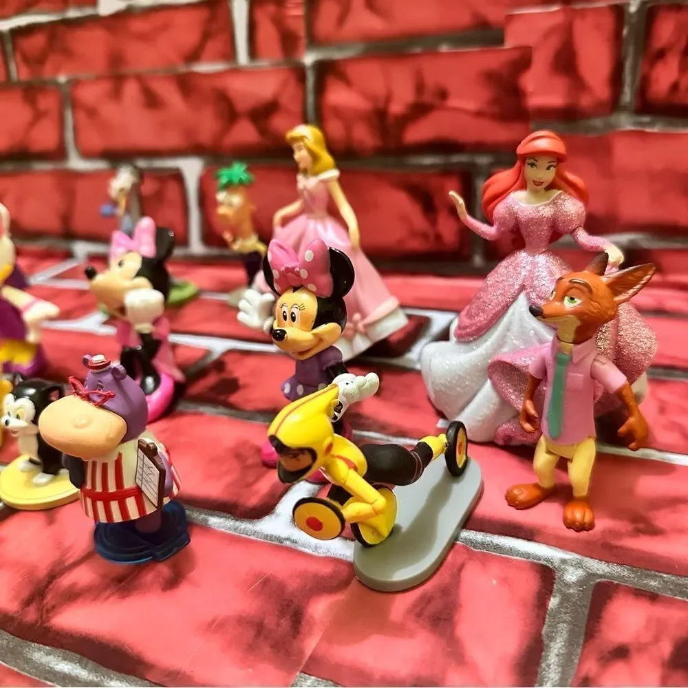Disney cake toppers lot figures